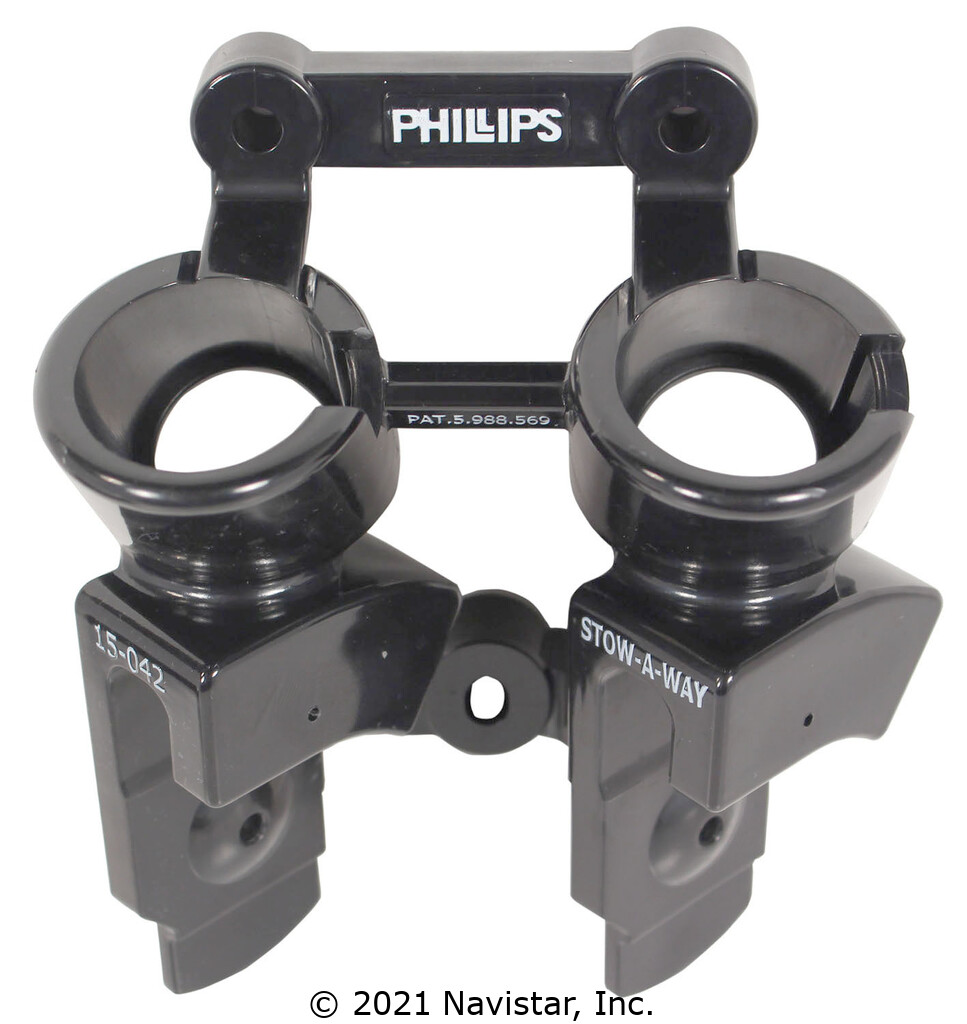 PHL15042 - Plug and Holder, Gladhand, Air Brake, 2 Plug, 2 Holder, Stowaway