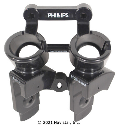 PHL15042 - Plug and Holder, Gladhand, Air Brake, 2 Plug, 2 Holder, Stowaway