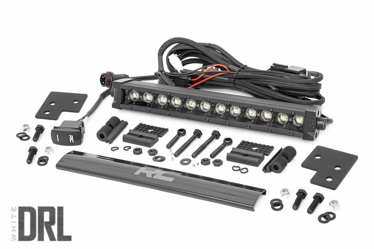 Polaris 12-inch LED Bumper Kit | Black Series w. White DRL (19-20 Ranger)