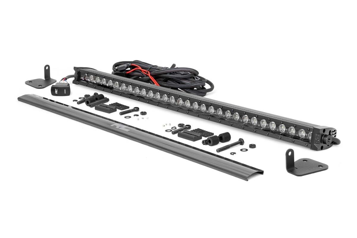 Mahindra 30-inch LED Hood Kit - Black Series w/ White DRL (19-20 Roxor)