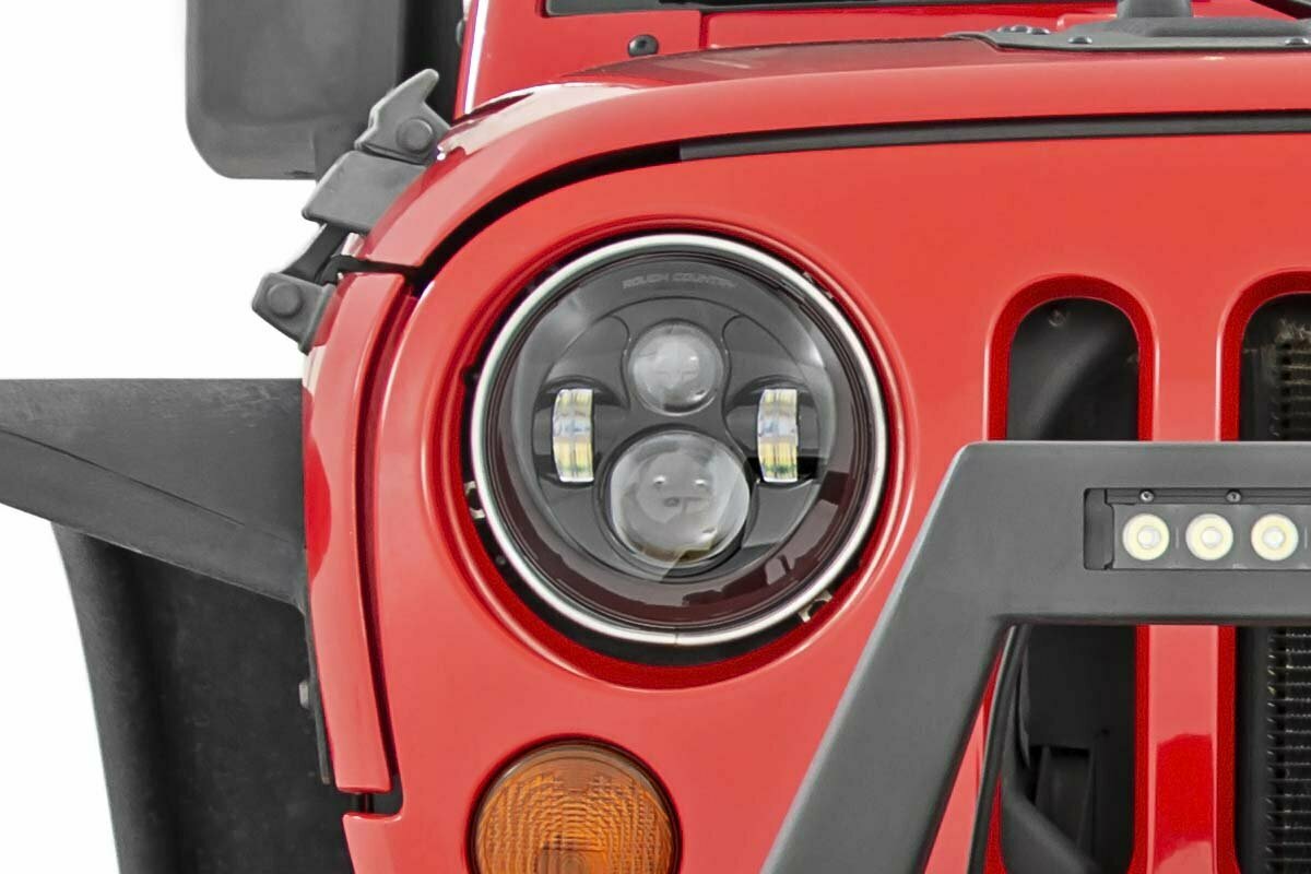 Jeep 7in LED Projection Headlights (Wrangler TJ, JK)