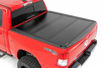 Dodge Low Profile Hard Tri-Fold Tonneau Cover (19-20 Ram 1500 Quad/Mega Cab | 5.7ft; Bed W/O Rambox)