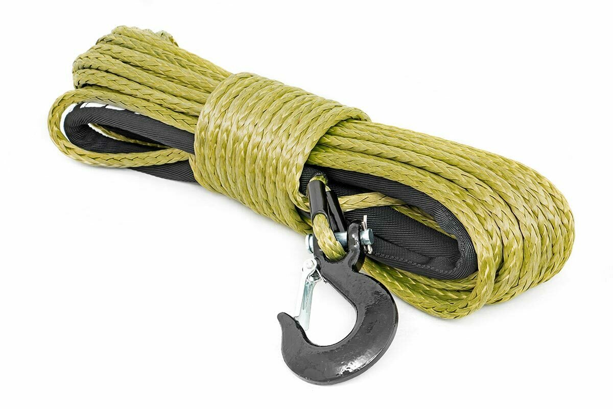 Synthetic Winch Rope - Army Green