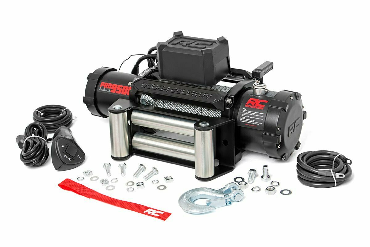 9500lb Pro Series Electric Winch | Steel Cable