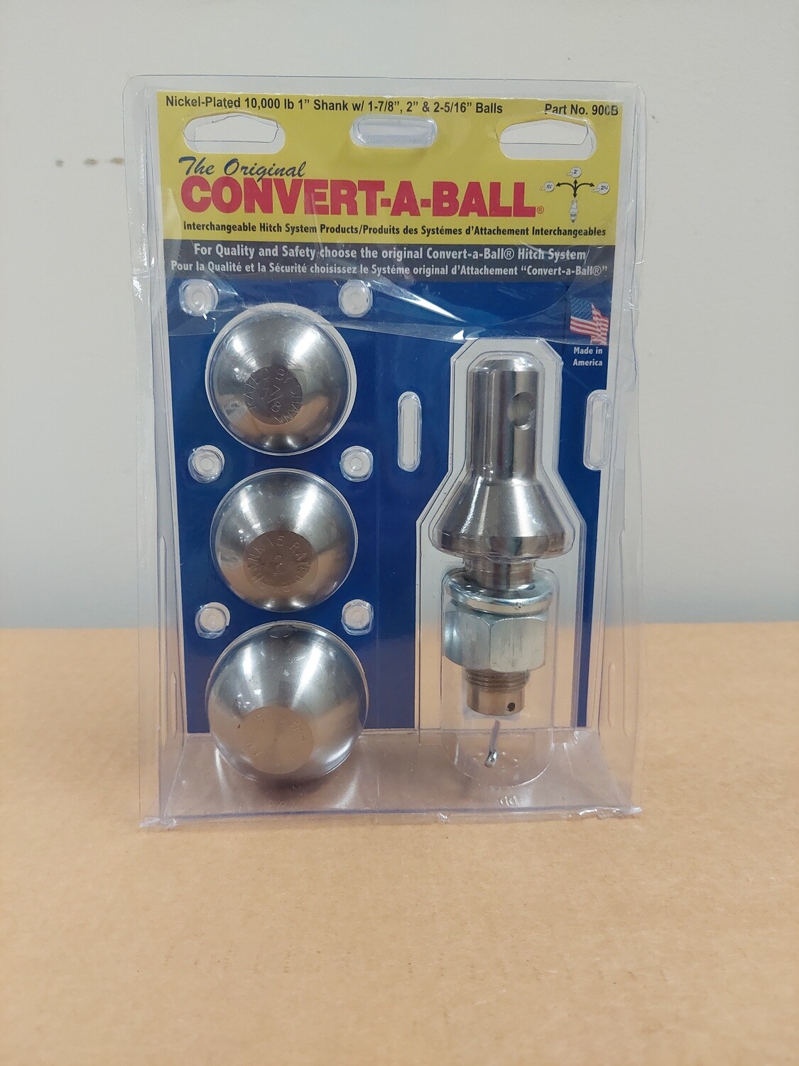 Convert-A-Ball 1" shank w/ 1-7/8, 2" & 2-5/16 Balls