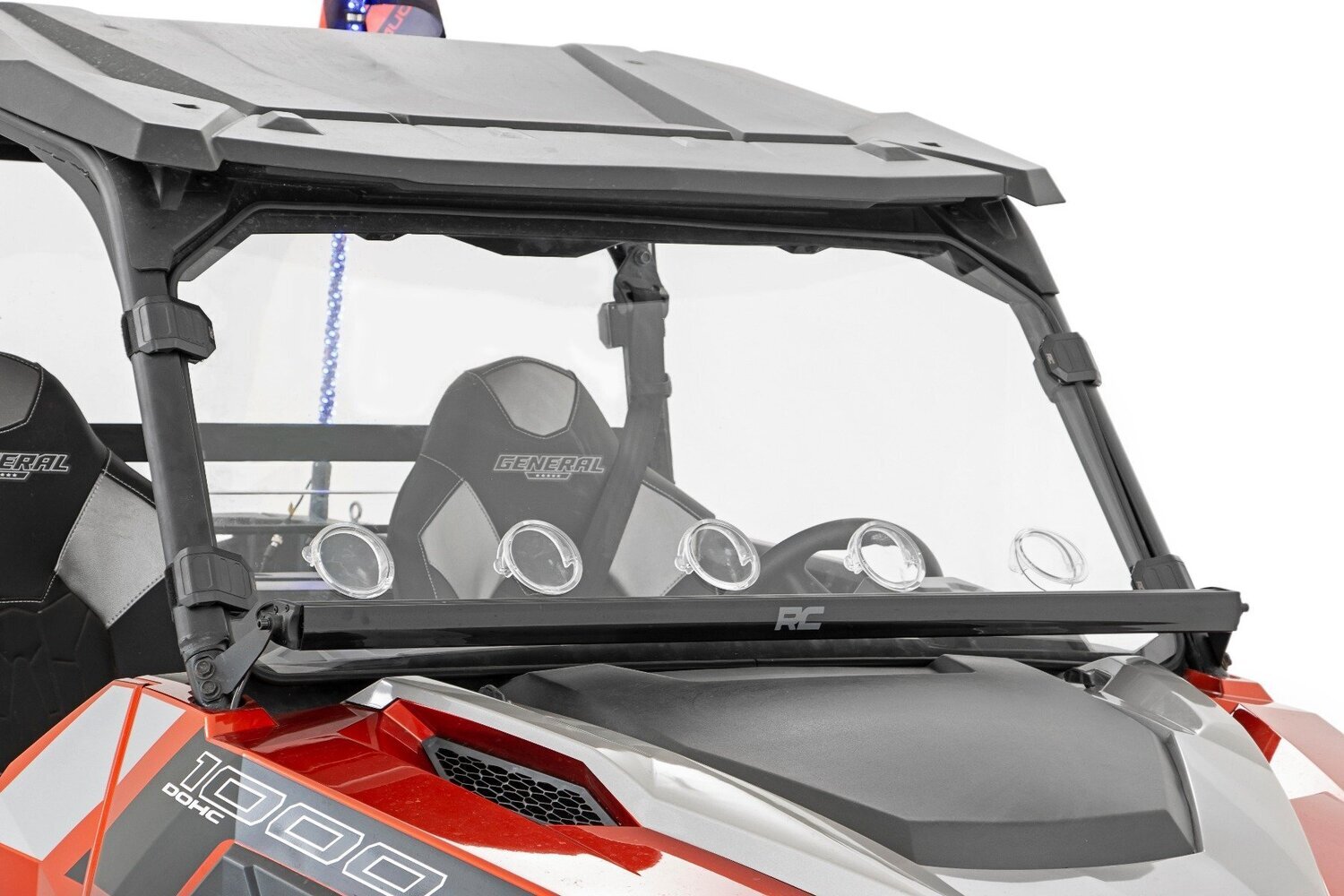 Vented Full Windshield | Scratch Resistant | Polaris General (16-22)