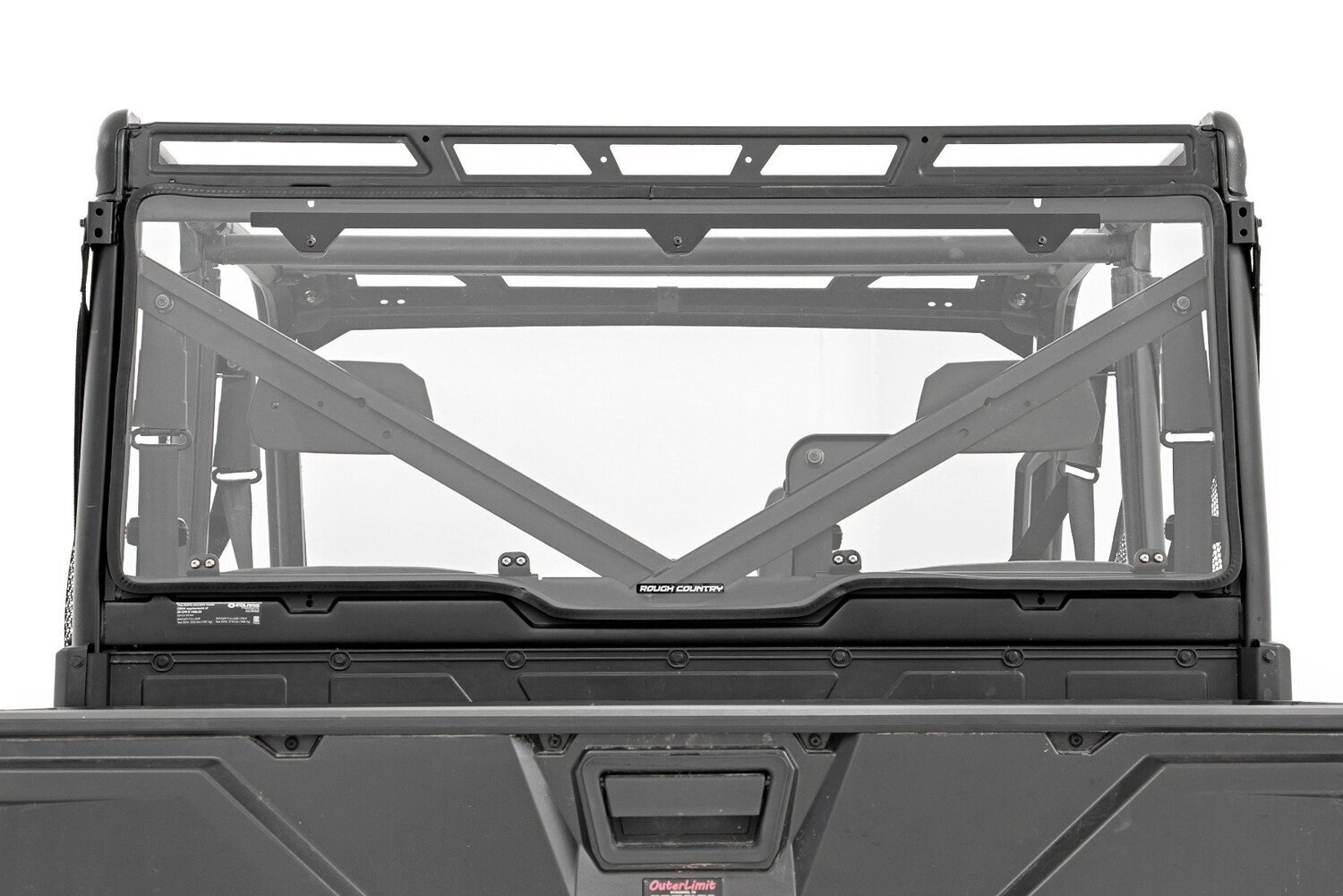 Rear Panel | Scratch Resistant | Polaris Ranger 1000XP (17-22)/Ranger 900XP (17-21)