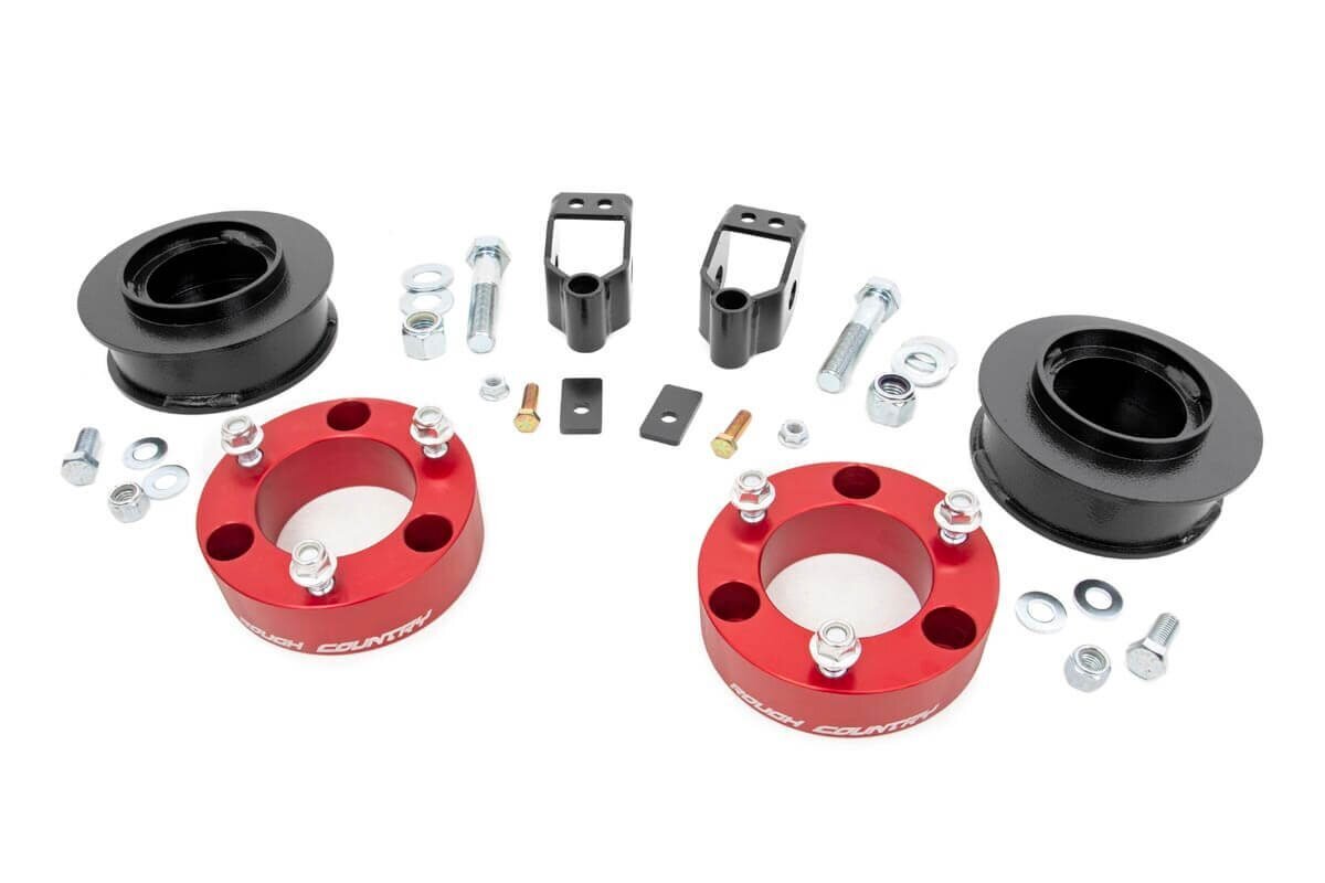 3 Inch Lift Kit | X-REAS | RR Spacers | Red | Toyota 4Runner (03-09)