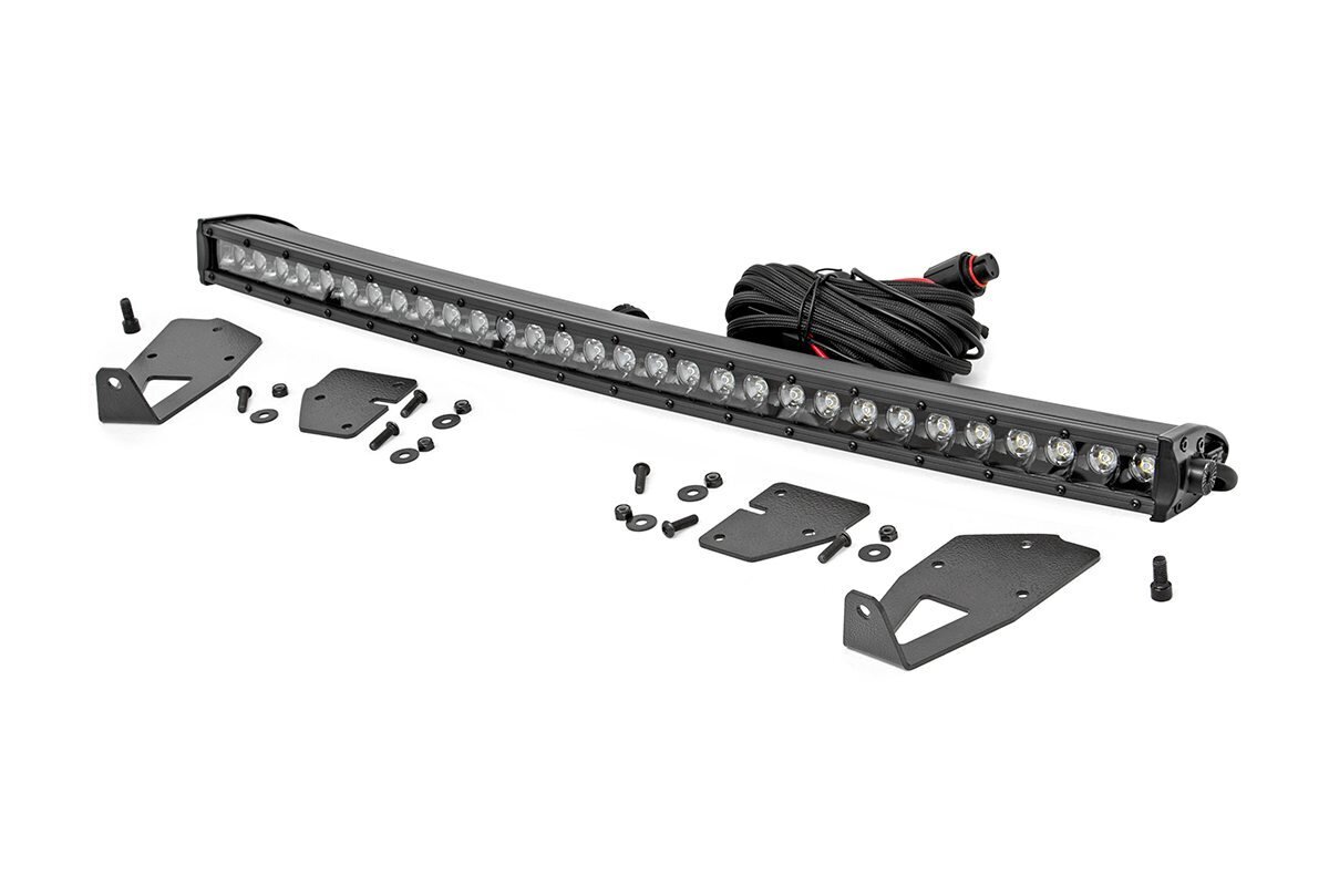 LED Light | Grille Mount | 30" Black Single Row | Ford Raptor (17-20)