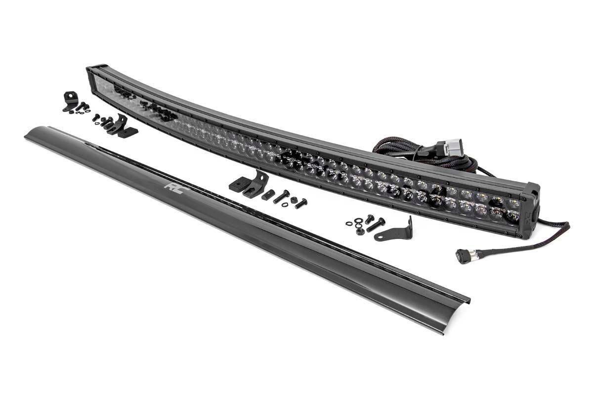 Black Series LED | 50 Inch Light| Curved Dual Row | White DRL
