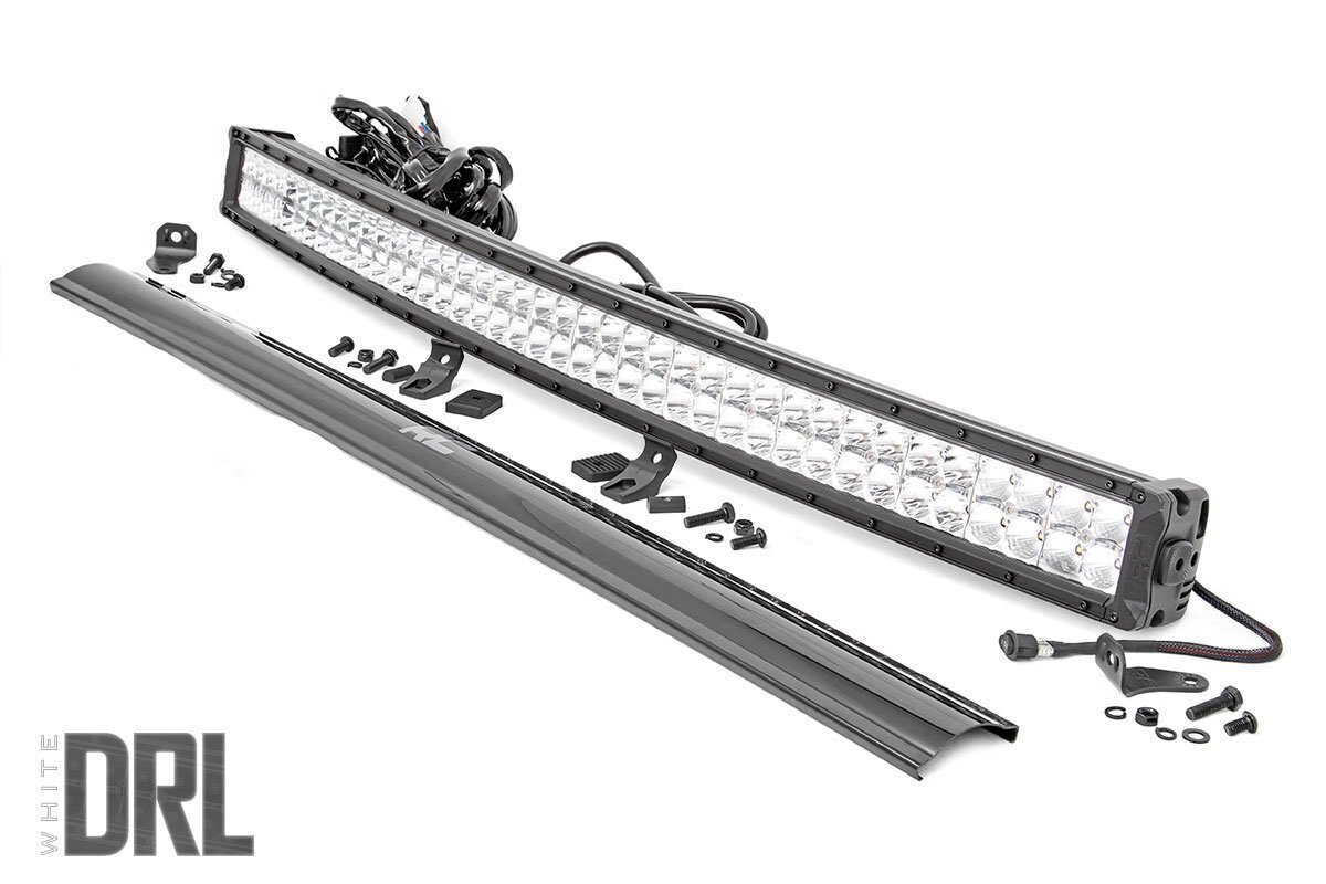 Chrome Series LED | 40 Inch Light| Curved Dual Row | White DRL