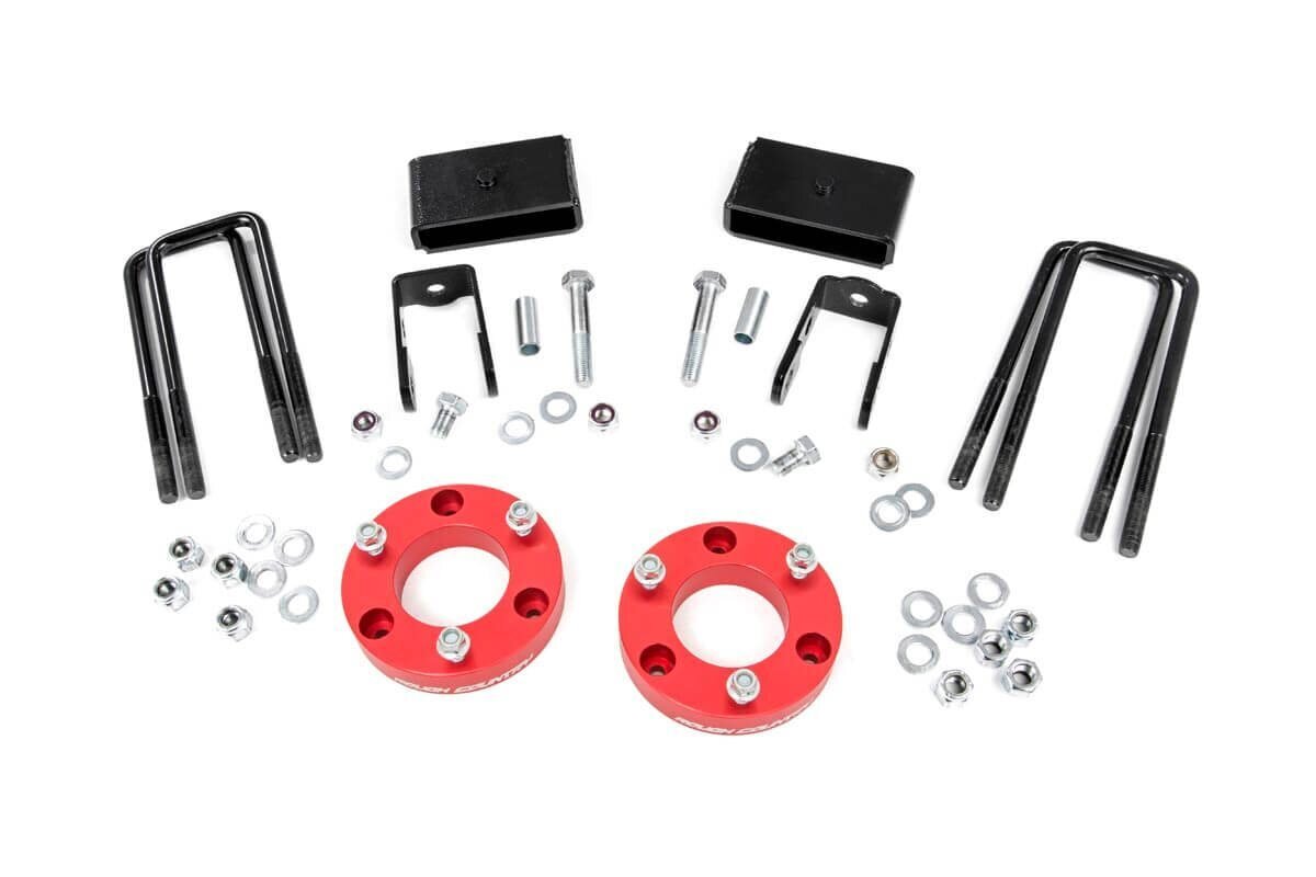 2 Inch Lift Kit | Red Spacers | Nissan Titan XD 2WD/4WD (2016-2021)