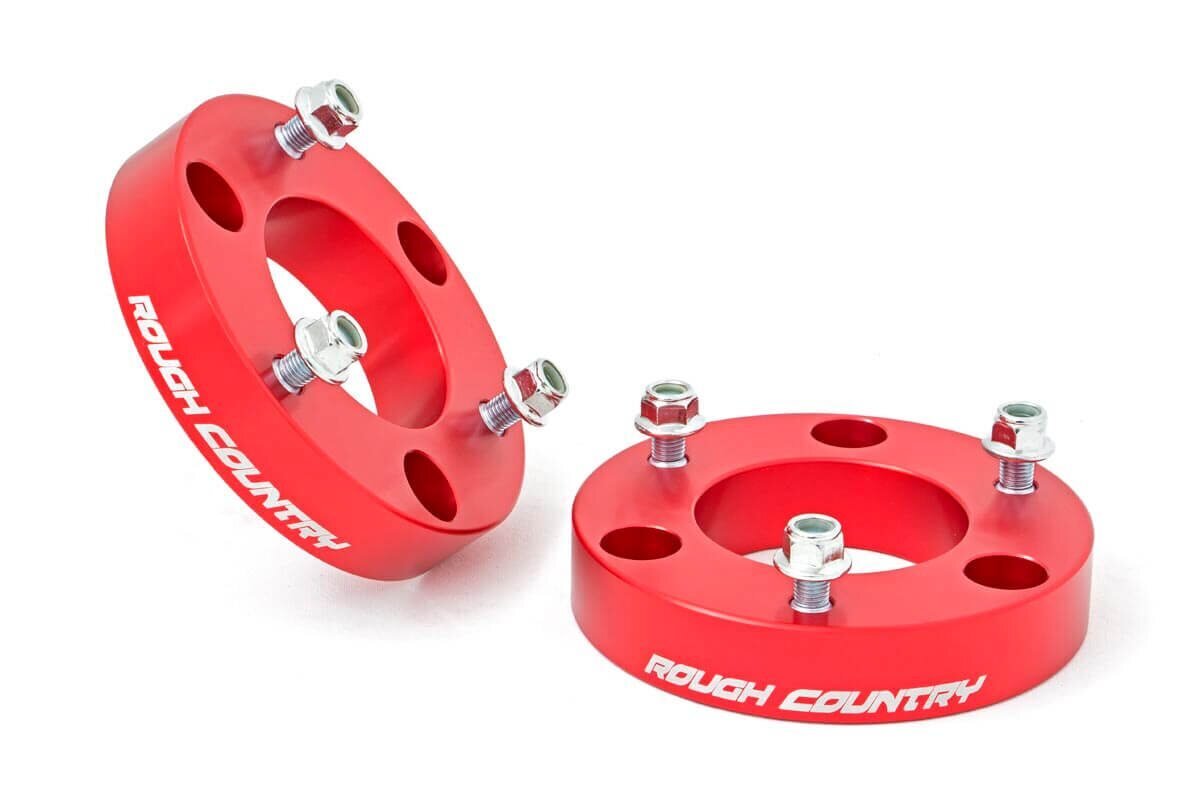 2 Inch Leveling Kit | Red Spacers | Nissan Titan 2WD/4WD (04-21)