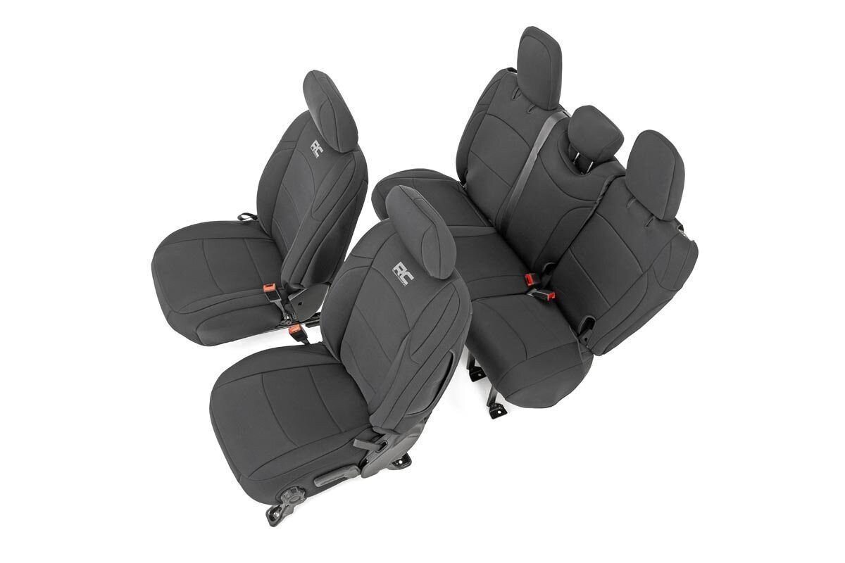 Seat Covers | Front and Rear w/ Armrest | Jeep Wrangler JL (18-22)