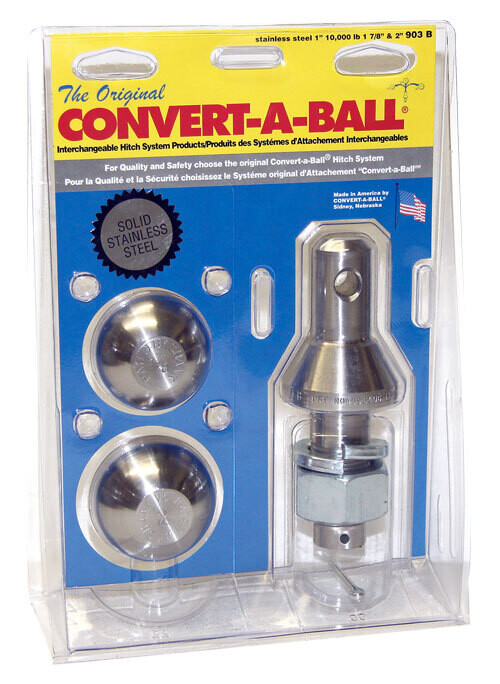 Convert-A-Ball 1" Shank w/ 1-7/8" & 2" Balls