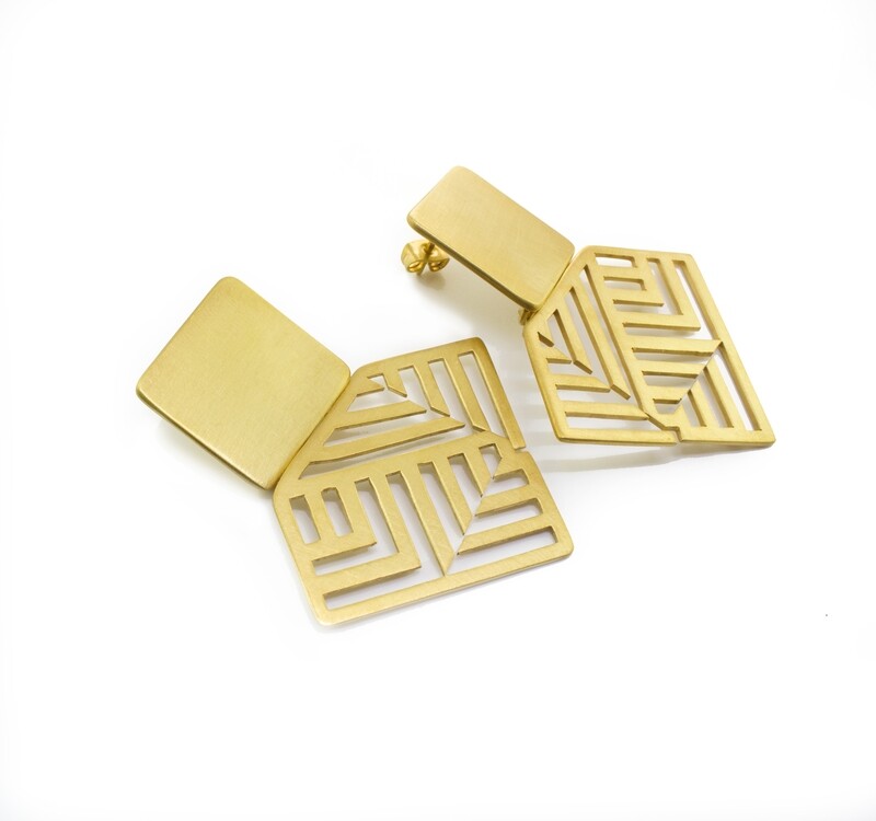 THE PATTERN - Large earrings-