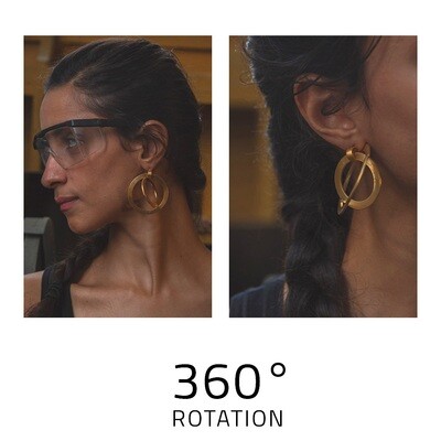 360 Rotation - large earrings -
