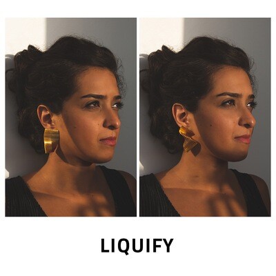 LIQUIFY Rectangle Earrings