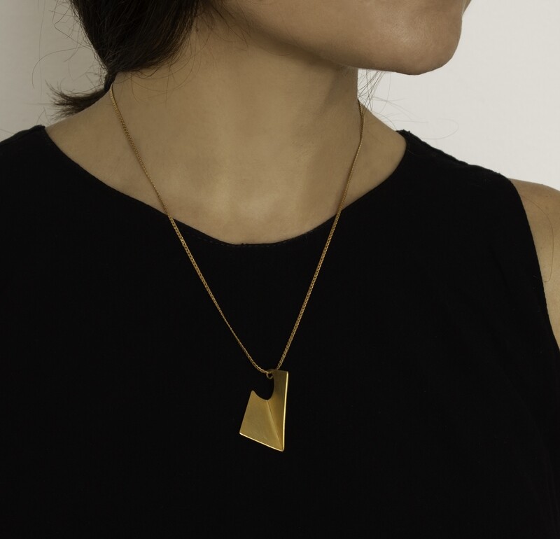 The Fold rectangle Pendant