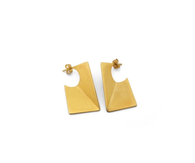 The Fold Rectangle earrings