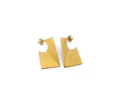 The Fold Rectangle earrings