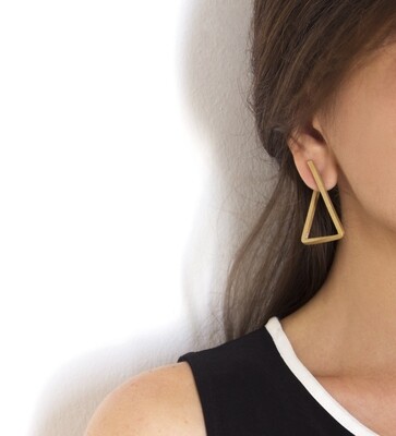 HOOPS -Triangle Earrings-