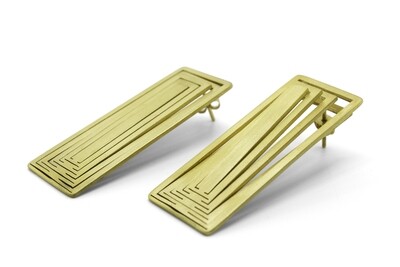ORBITS - rectangle earrings- ORBITS - rectangle earrings-