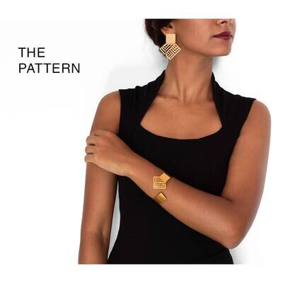 THE PATTERN - Large earrings- THE PATTERN - Large earrings-