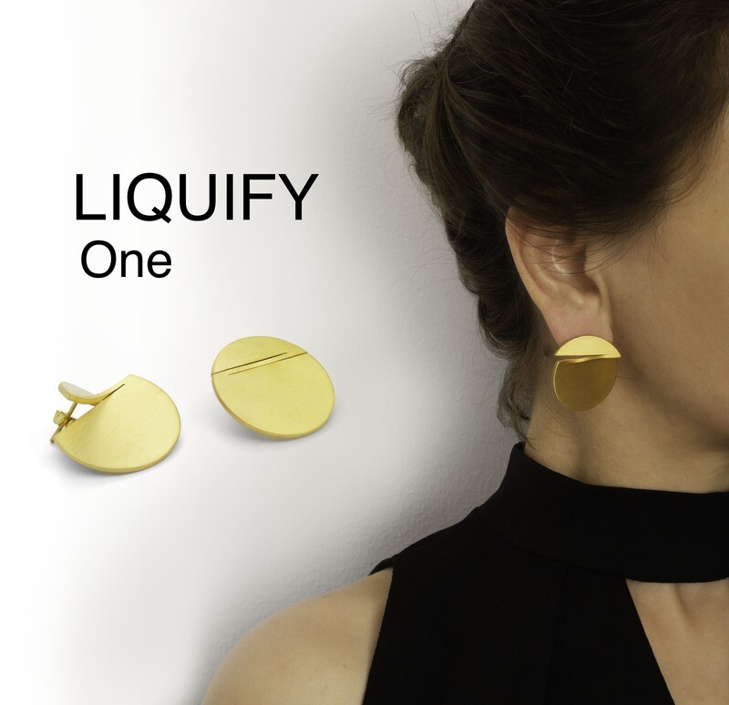LIQUIFY -ONE- circle earrings