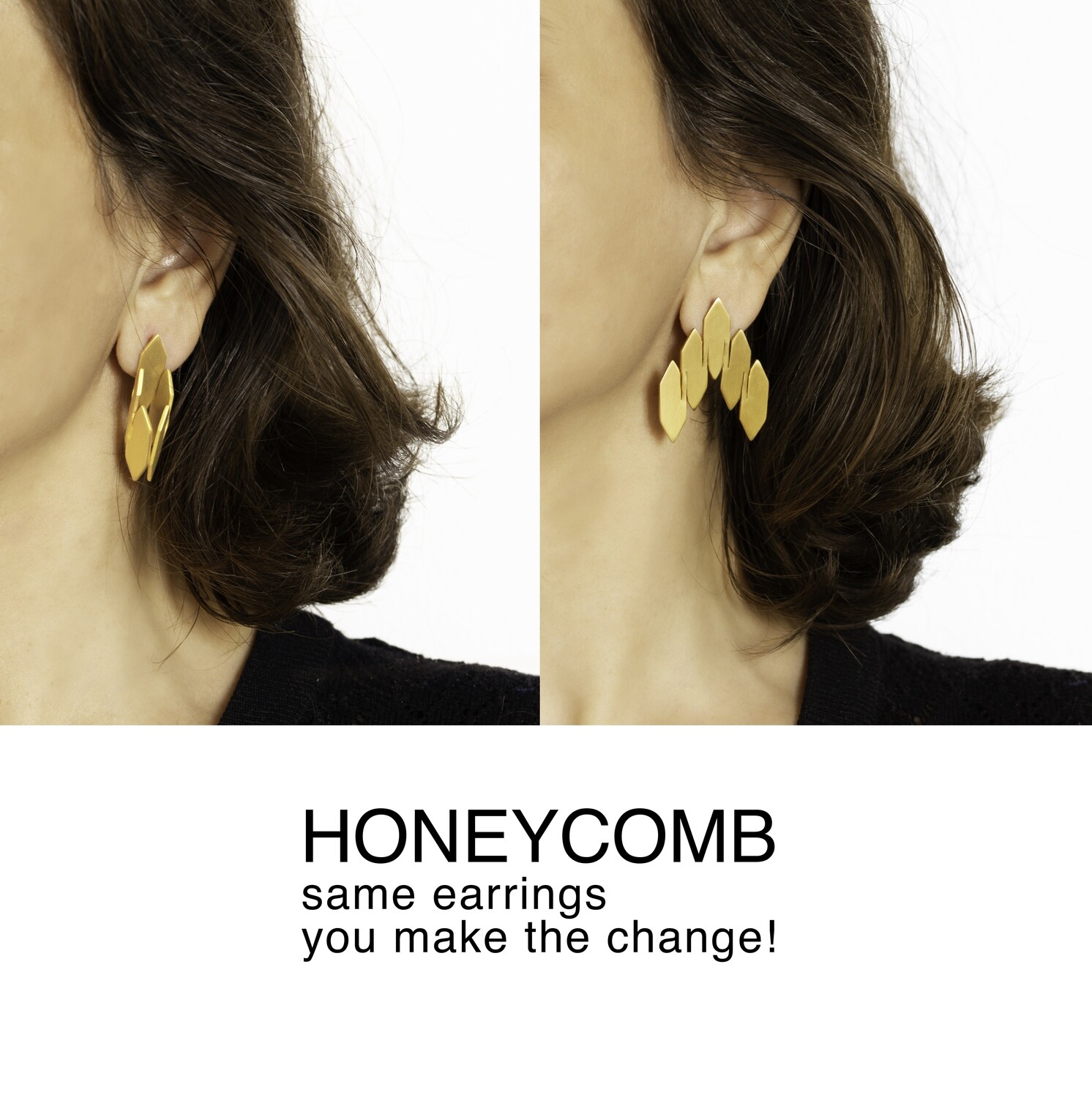 Honeycomb - Large earrings-