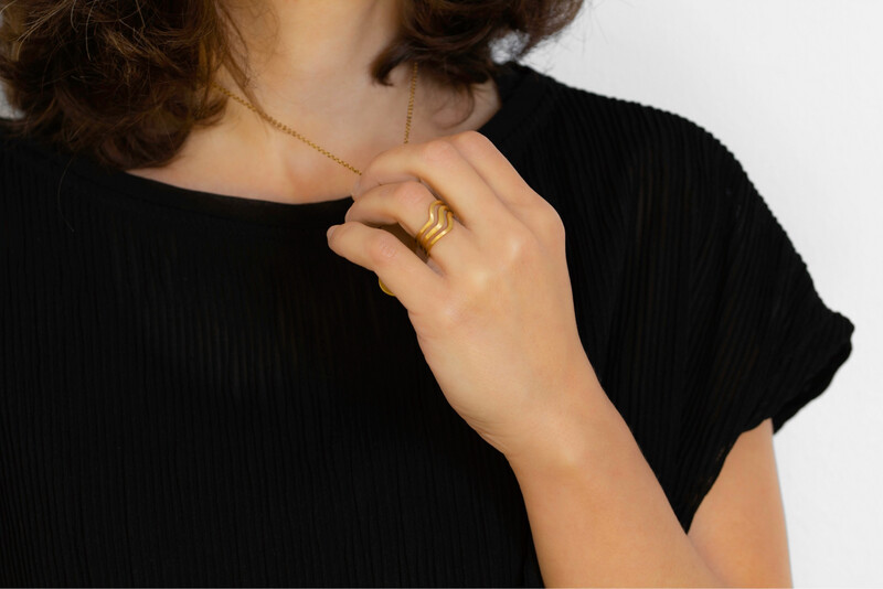 Dancing pattern- Flat Ring-