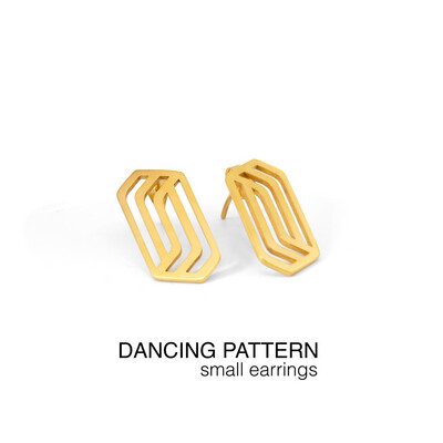 Dancing pattern- Small earrings-