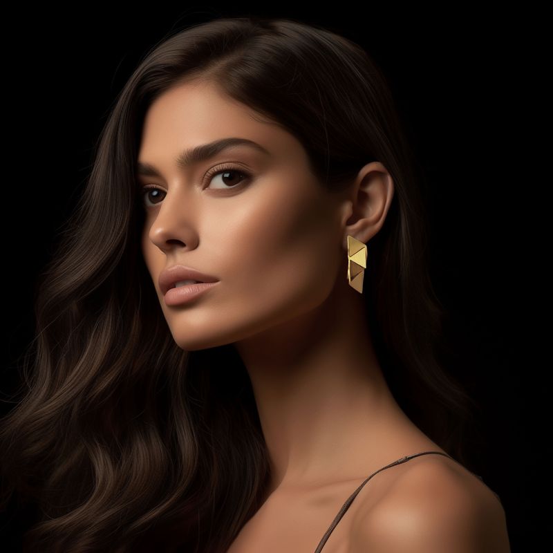 Triangulate- 4 triangles changeable earrings-