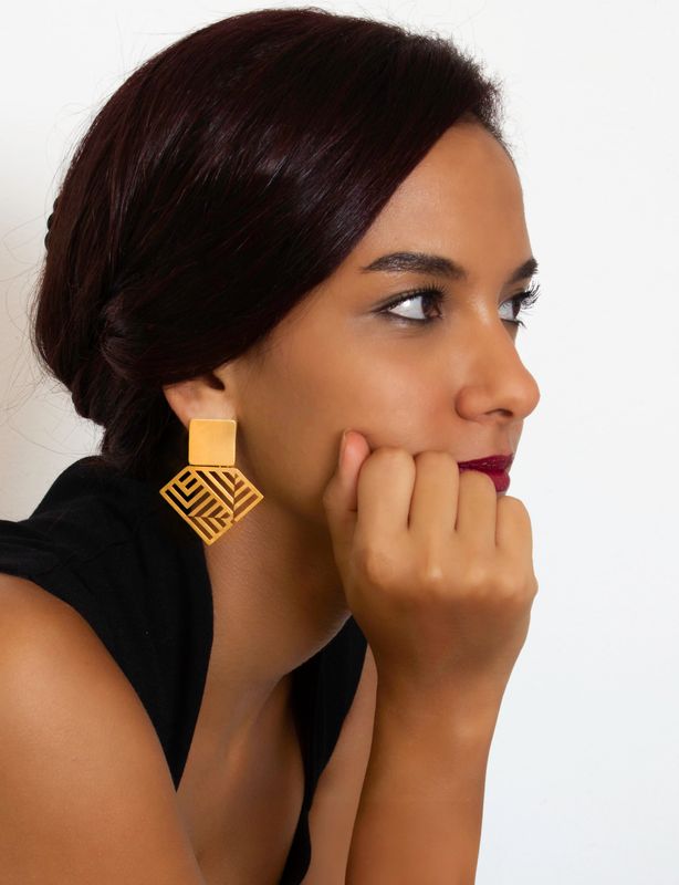 THE PATTERN - Large earrings-