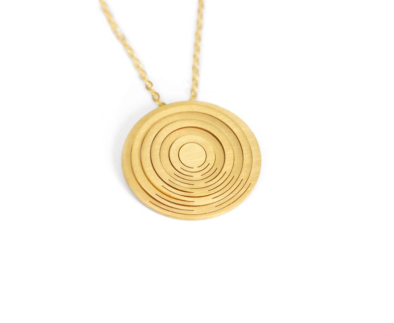 ORBITS -  small circle pendant-