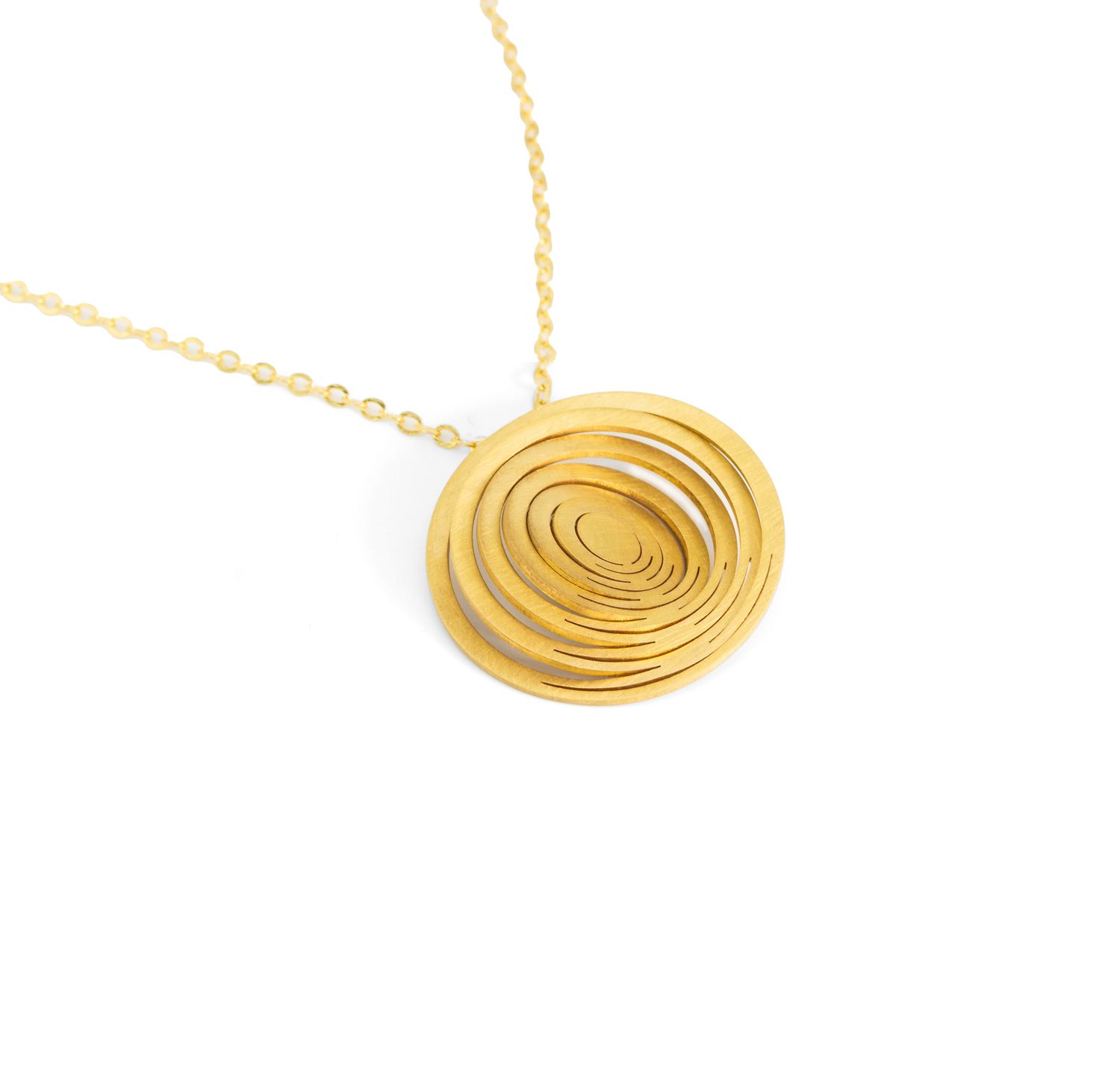 ORBITS -  small circle pendant-