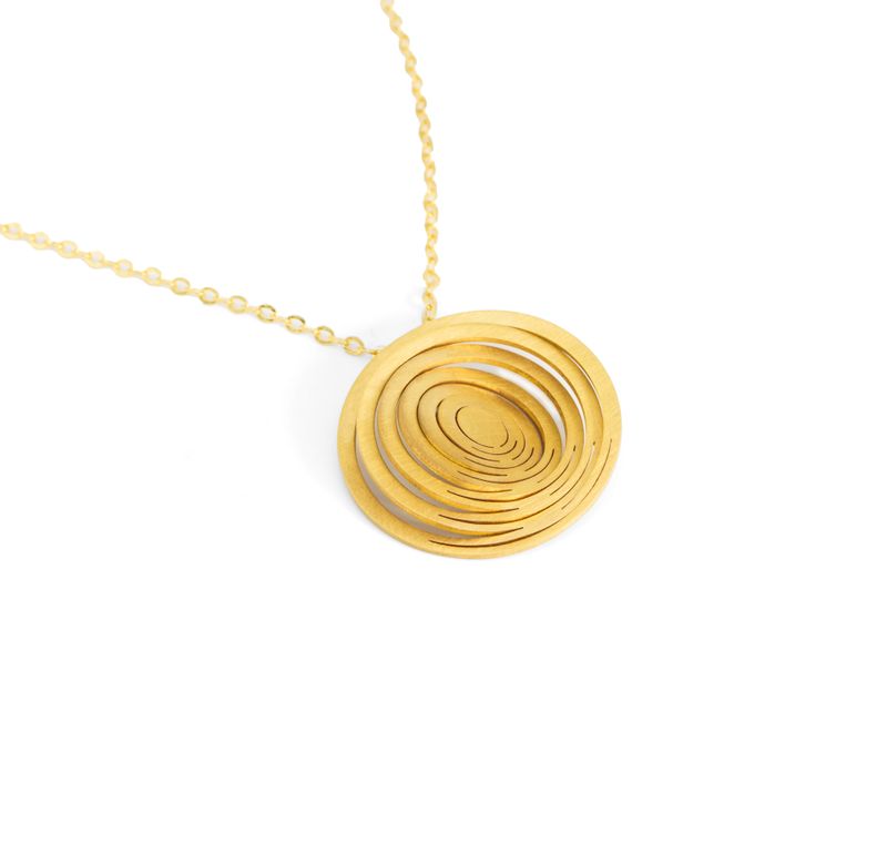 ORBITS -  small circle pendant-