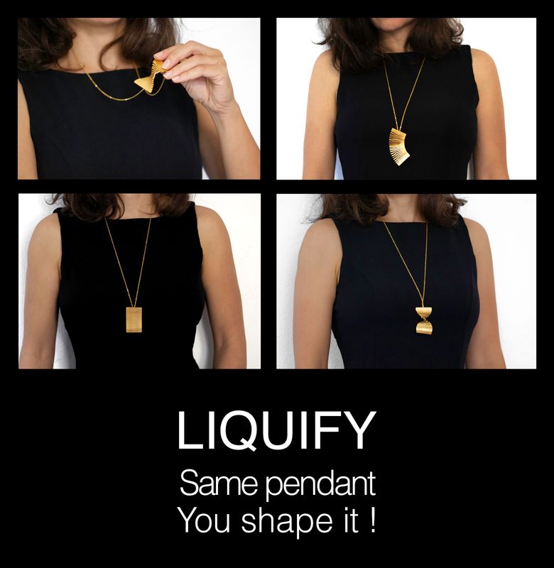 LIQUIFY Rectangle -Pendant