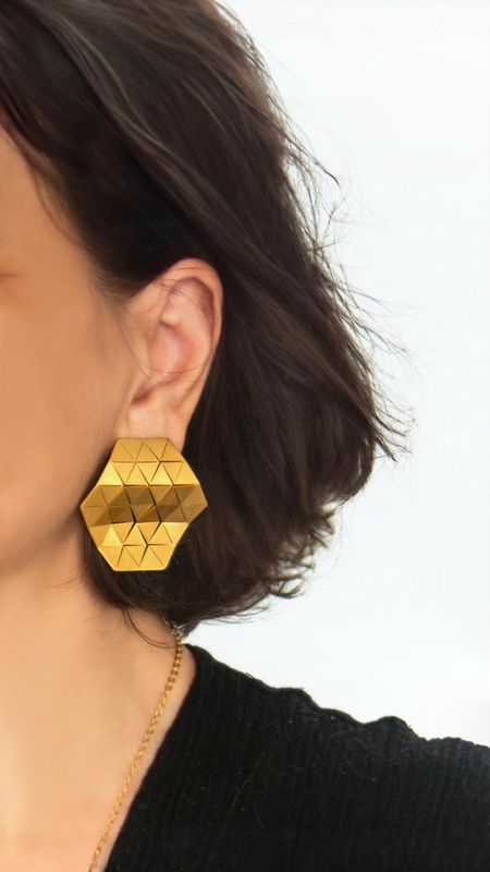Triangulate- Large earrings-