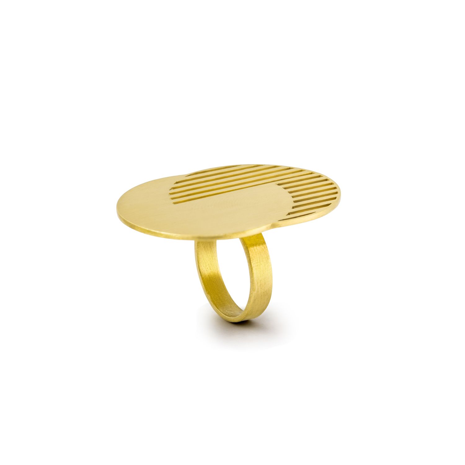 Trompe l'oeil Double circle - ring-