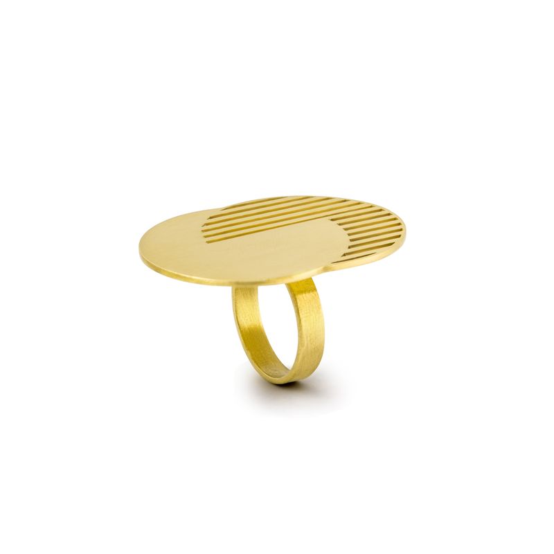 Trompe l'oeil Double circle - ring-