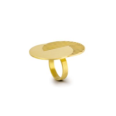 Trompe l'oeil Double circle - ring-