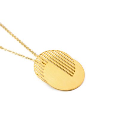 Trompe l'oeil Double circle - pendant-