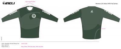 3/4 Sleeve Trail Jersey - Womens