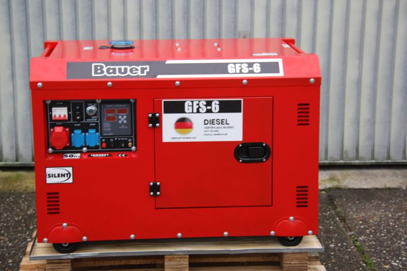 Notstromaggregat Stromaggregat - Bauer GFS 6 KW 230/400 Volt ATS