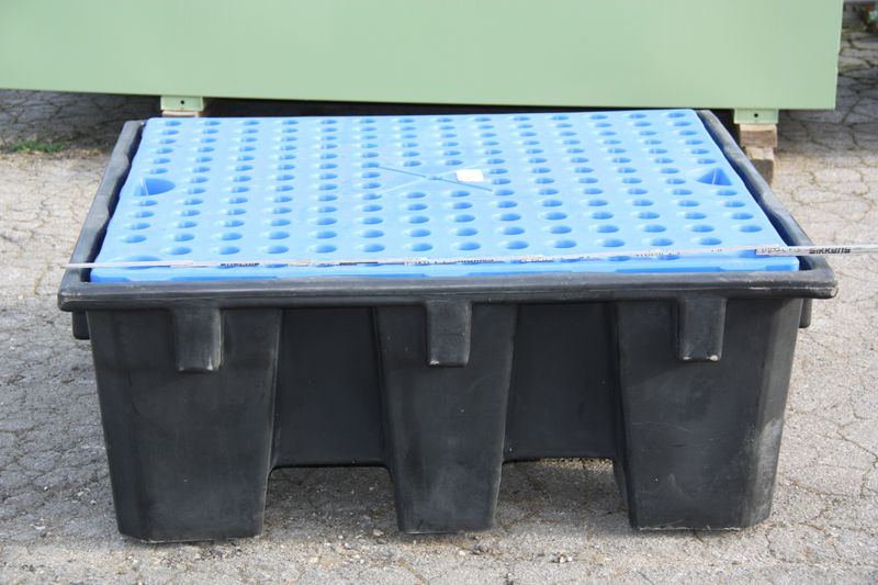 EMP Auffangpalette für Fässer mit Plattform Auffangwanne IBC