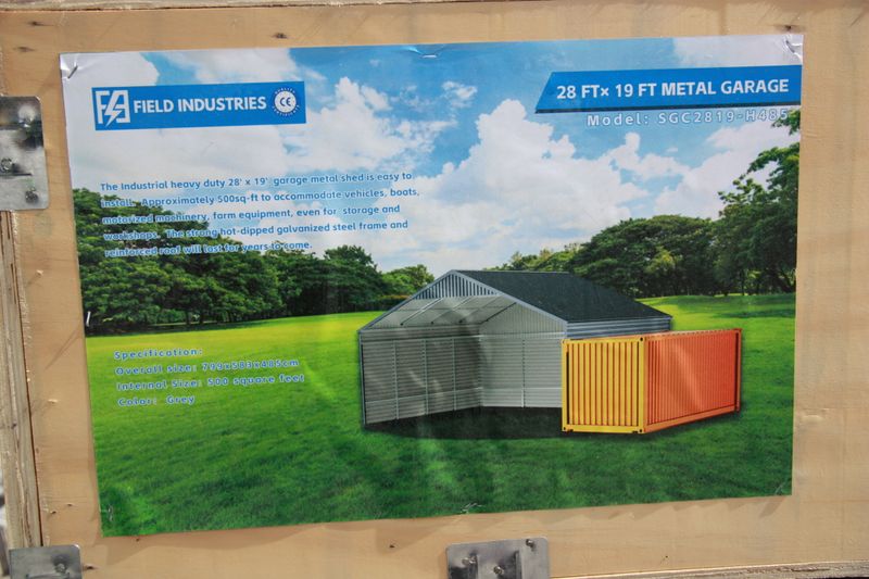 Metallgarage - Blechgarage - Wellblechhalle - 799 x 583 x 485 cm