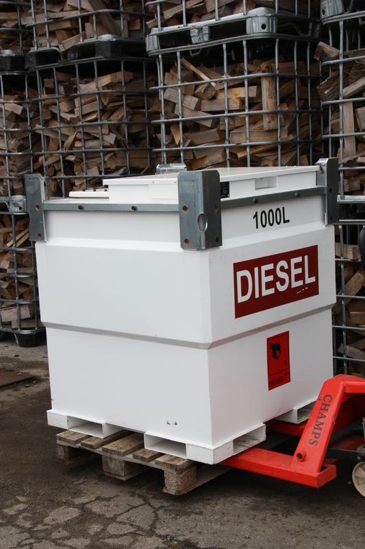 Baustellentank mobile Tankstelle 1000 Liter doppelwandig neu Baustellentank mobile Tankstelle 1000 Liter doppelwandig neu