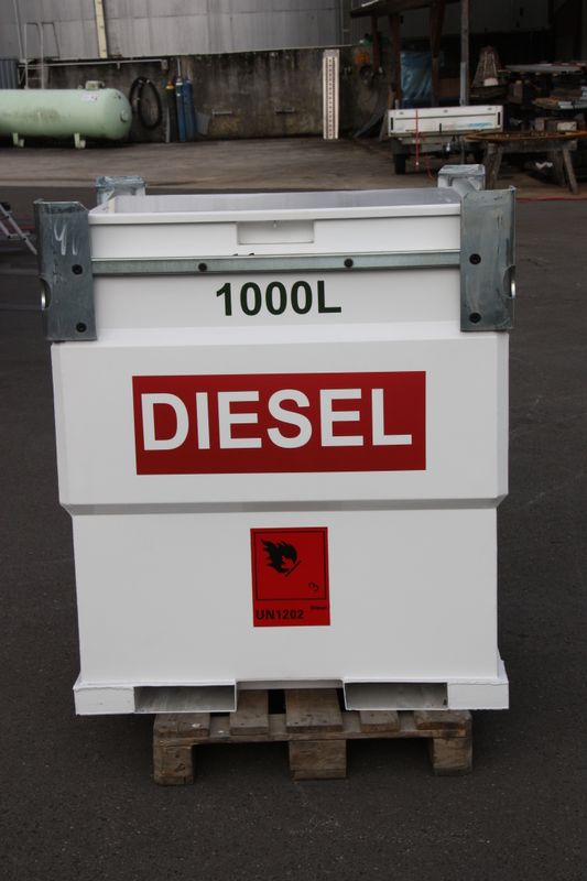 Baustellentank mobile Tankstelle 990 Liter doppelwandig neu Baustellentank mobile Tankstelle 990 Liter doppelwandig neu