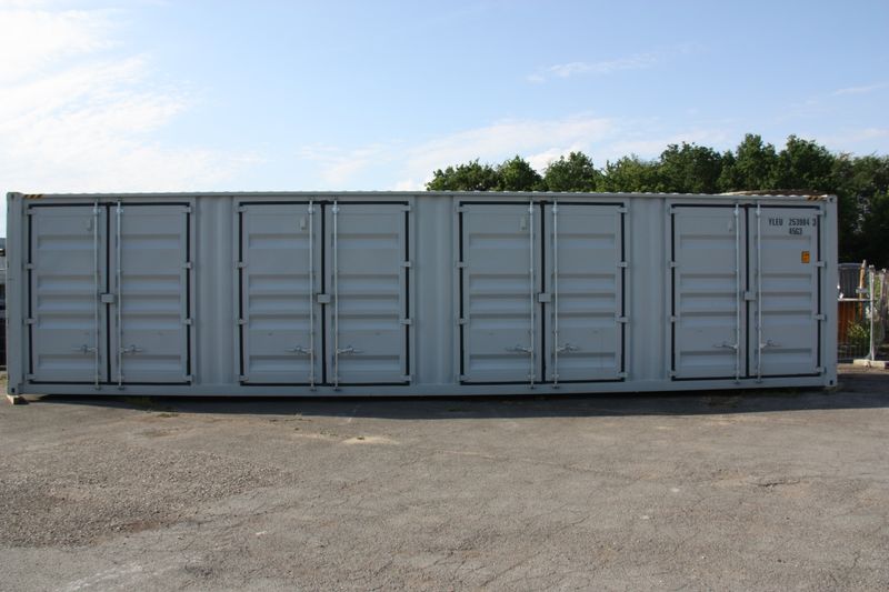 Seecontainer 40 Fuß mit 4 Seitentüren High Cube Lagercontainer Seecontainer 40 Fuß mit 4 Seitentüren High Cube Lagercontainer